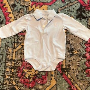 Boys Ralph Lauren polo collar onsie 6 months 3-6